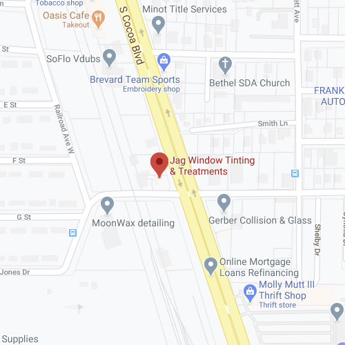 JAG Window Tint business Google Maps location